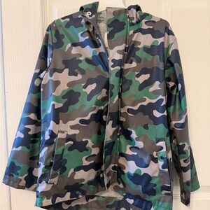 Kids Camouflage Raincoat